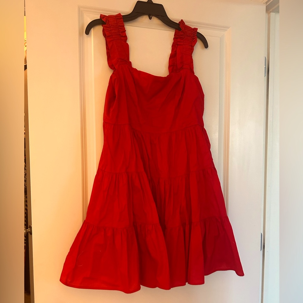 Aqua brand red summer dress